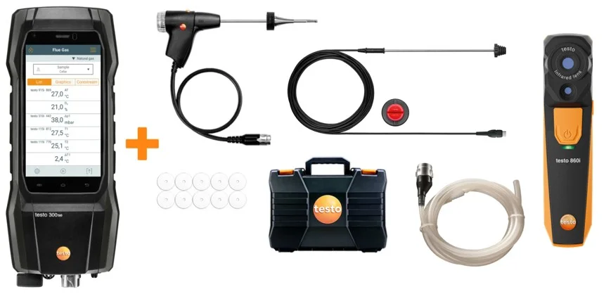Testo Set testo 300 LongLife Black Edition Testo 220564300477
