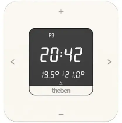 Theben RAM811 TOP3 Theben RAM 811 Top3 klokthermostaat met weekprogramma - batterij voeding - wit