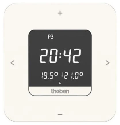 Theben RAM 811 Top3 klokthermostaat met weekprogramma - batterij voeding - wit RAM811 TOP3