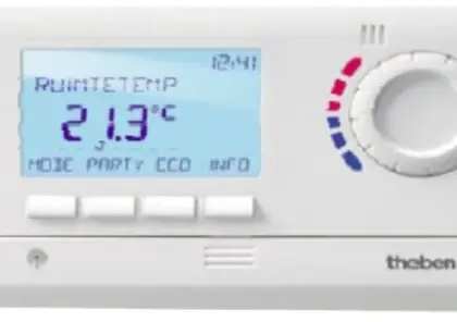 Theben RAM833 TOP2 HF SET1 Theben RAM 833 Top2 Hfset 1 klokthermostaat met weekprogramma - draadloos - batterij voeding