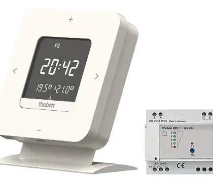 Theben Ruimteklokthermostaat Theben RAM dag- of weekklok 813 TOP3 HFSET1 RAM813TOP3HFSET1
