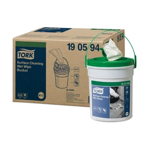 Tork 190594 Tork W14 reinigingsdoek surface cleaning (doos bevat 4 emmers van 58 vellen) - prijs per doos - verkoop per stuk