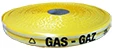 TracPipe E050XYZ4XXXGGX TracPipe PLT waarschuwingslint vermelding "GAZ - GAS" 50 mm (rollengte 250 m) - geel - prijs per rol