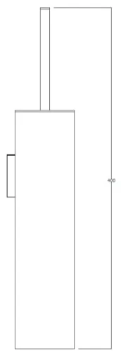Key toiletborstelhouder wand model - brushed bronze ULTIMACKE00185