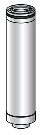 Ubbink CLVkit PP/Galva verlengbuis 125/200 mm (lengte 500mm) 0120730