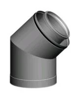 Ubbink 0120732 Ubbink CLVkit PP/Galva bocht 45° 125/200 mm