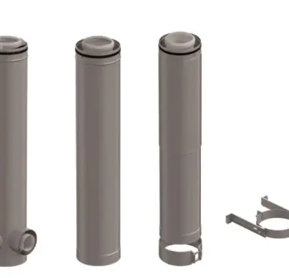 Ubbink 0121109 Ubbink CLVkit PP/Galva verdiepingskit 2 - 90° 160/250 mm