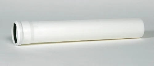 Ubbink Rolux parallel luchttoevoer verlengstuk diam 80mm, lengte 500mm PP120 wit 0123020