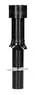 Ubbink 0169566 Ubbink Ventub ventilatiedakdoorvoer 131 mm - zwart