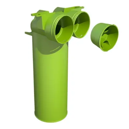 Ubbink 0188380 Ubbink Air Excellent 48C Vent.Adapt. 125-90°