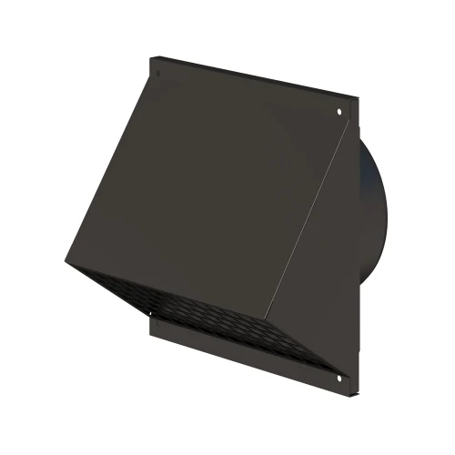 Ubbink Aerfoam WTW gevelinlaatkap 160 mm - zwart 0188815