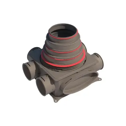 Ubbink 0188960 Ubbink Air Excellent DBOX206 V180 6 aansluitingen 125-200 mm