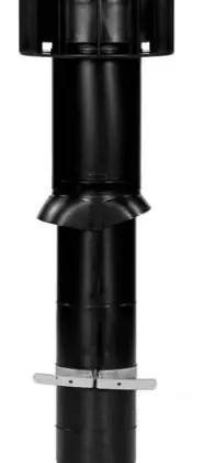 Ubbink 0189348 Ubbink Multivent ventilatiedakdoorvoer 131 mm (lengte 750mm) - RAL 7016 antracietgrijs