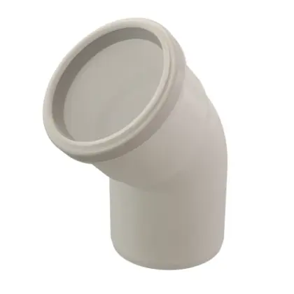 Ubbink 0222700 Ubbink Rolux PP bocht 45° MF 60 mm - zwart