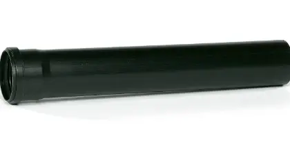 Ubbink 0222932 Ubbink Rolux PP luchttoevoerbuis 80 mm (lengte 2000mm) - zwart