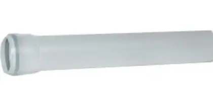 Ubbink 0222950 Ubbink Rolux PP rookgasafvoer buis 80 mm (lengte 250mm) - wit