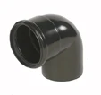Ubbink Rolux PP luchttoevoerbocht 90° MF 100 x 100 mm - zwart 0223014