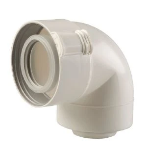 Ubbink 0229232 Ubbink Sekurit concentrisch PP/PP bocht 87° 60/100 mm