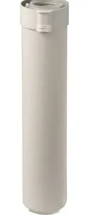 Ubbink 0229302 Ubbink Sekurit concentrisch PP/PP verlengbuis 60/100 mm (lengte 500mm)