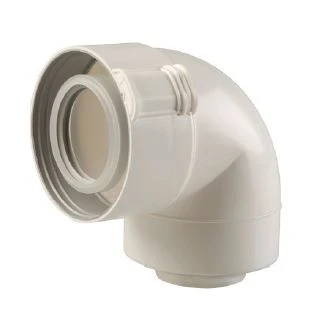 Ubbink 0229520 Ubbink Sekurit concentrisch PP/PP bocht 87° 80/125 mm