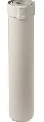 Ubbink 0229532 Ubbink Sekurit concentrisch PP/PP verlengbuis 80/125 mm (lengte 1000mm)