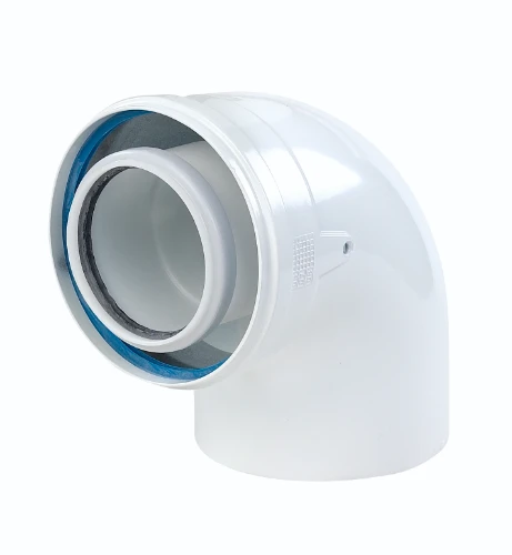 Ubbink Rolux concentrisch PP/Staal bocht 87° 80/125 mm 0702871