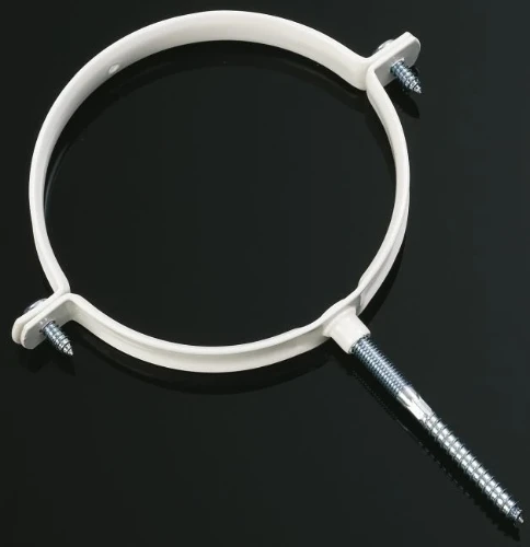 Ubbink Rolux concentrisch beugel 80/125 mm - wit - met pen 0703127