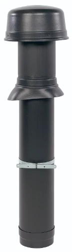 Ubbink Ventub WTW geisoleerde ventilatiedakdoorvoer 186/180 mm - zwart 0703612