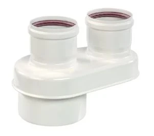 Ubbink 0703687 Ubbink Rolux Alu adapter 80/125 - 80/80 mm - wit
