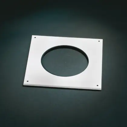 Ubbink Afdekrozet rookgas/luchttoevoerbuis Ubbink Rolux vierkant Ø125mm inox 0702943