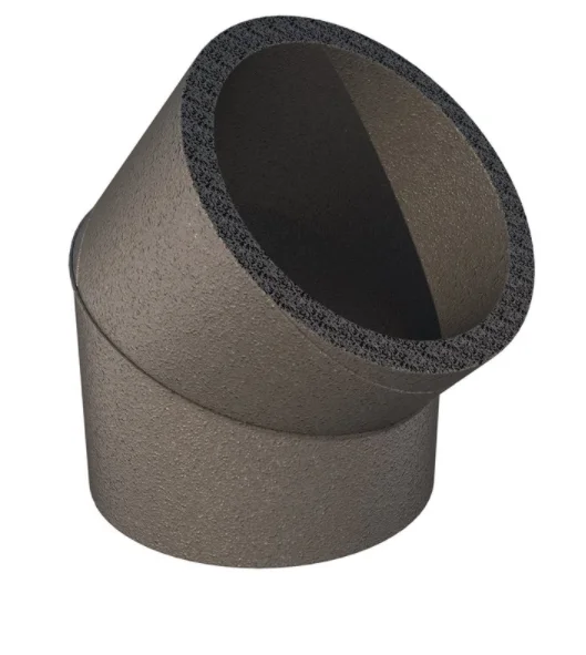 Ubbink Bocht rond luchtkanaal Ubbink Aerfoam 160mm 45° kunststof 0188224