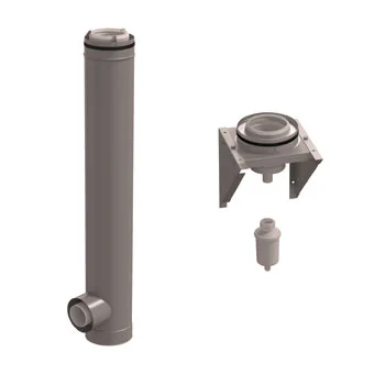 Ubbink Concentrisch CLV systeem Ubbink 125/200mm kunststof/inox 0121092