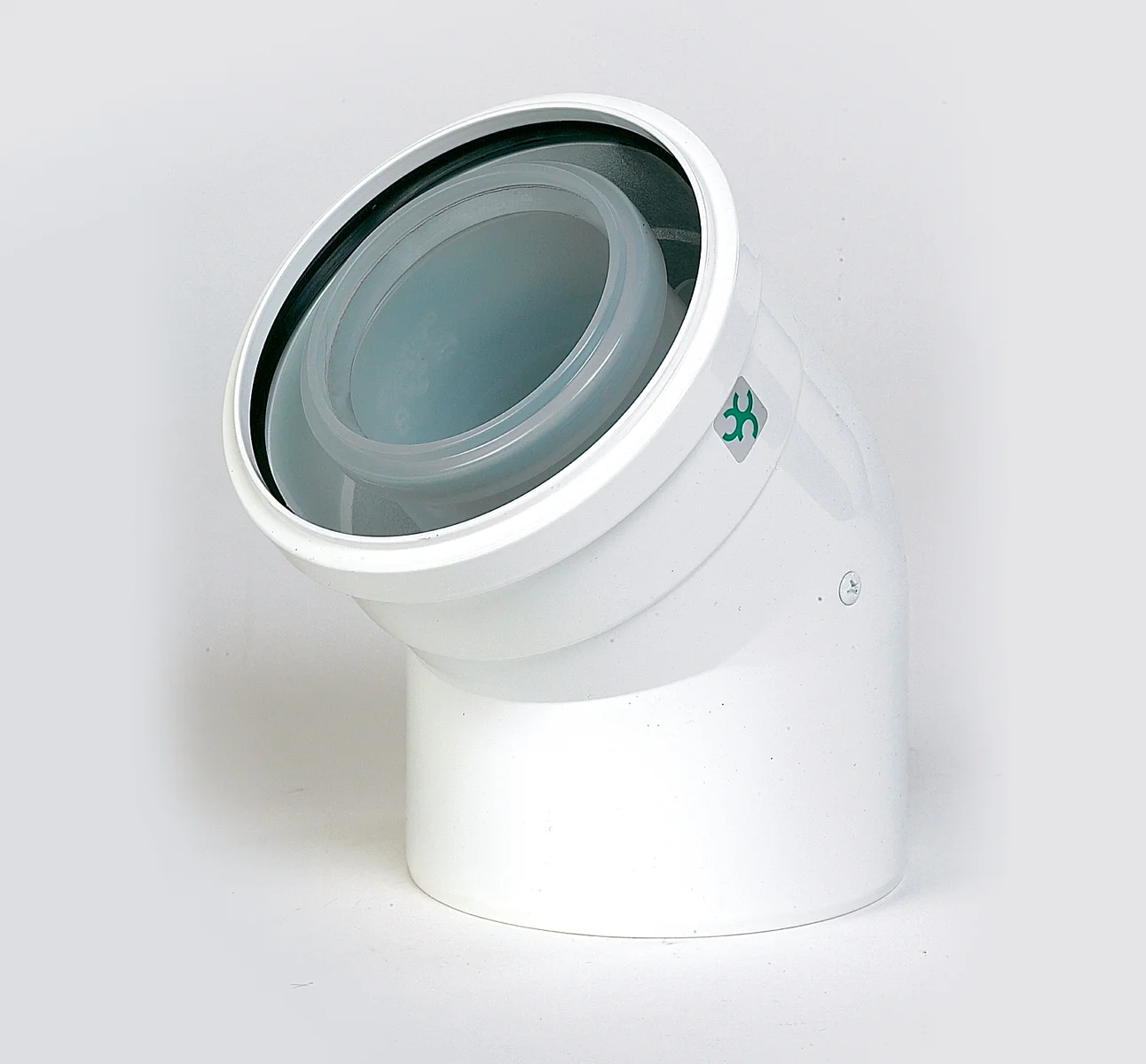 Ubbink Concentrische rookgasbocht Ubbink Rolux aluminium kunststof 80/125mm 0704063