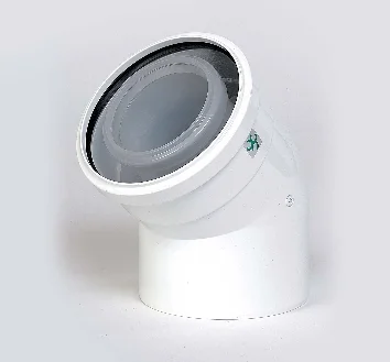 Ubbink Concentrische rookgasbocht Ubbink Rolux metaal kunststof 80/125mm 0702870