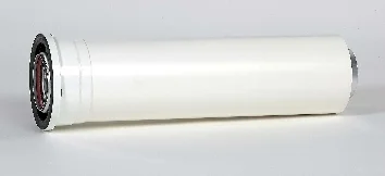 Ubbink Concentrische rookgasbuis Ubbink Rolux aluminium/kunststof 80/125mm 1000mm wit 0224053