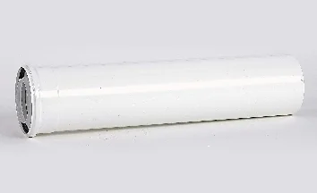 Ubbink Concentrische rookgasbuis Ubbink Rolux kunststof/aluminium 80/125mm 1000mm wit 0704060