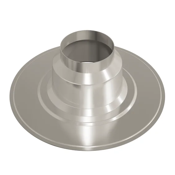 Ubbink Dakdoorvoerplaat Ubbink Ø125mm geschikt voor platdak grijs aluminium 0146232