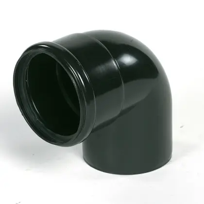 Ubbink Enkelwandige rookgasbocht Ubbink Rolux 4G 90° 80mmkunststof 0167135