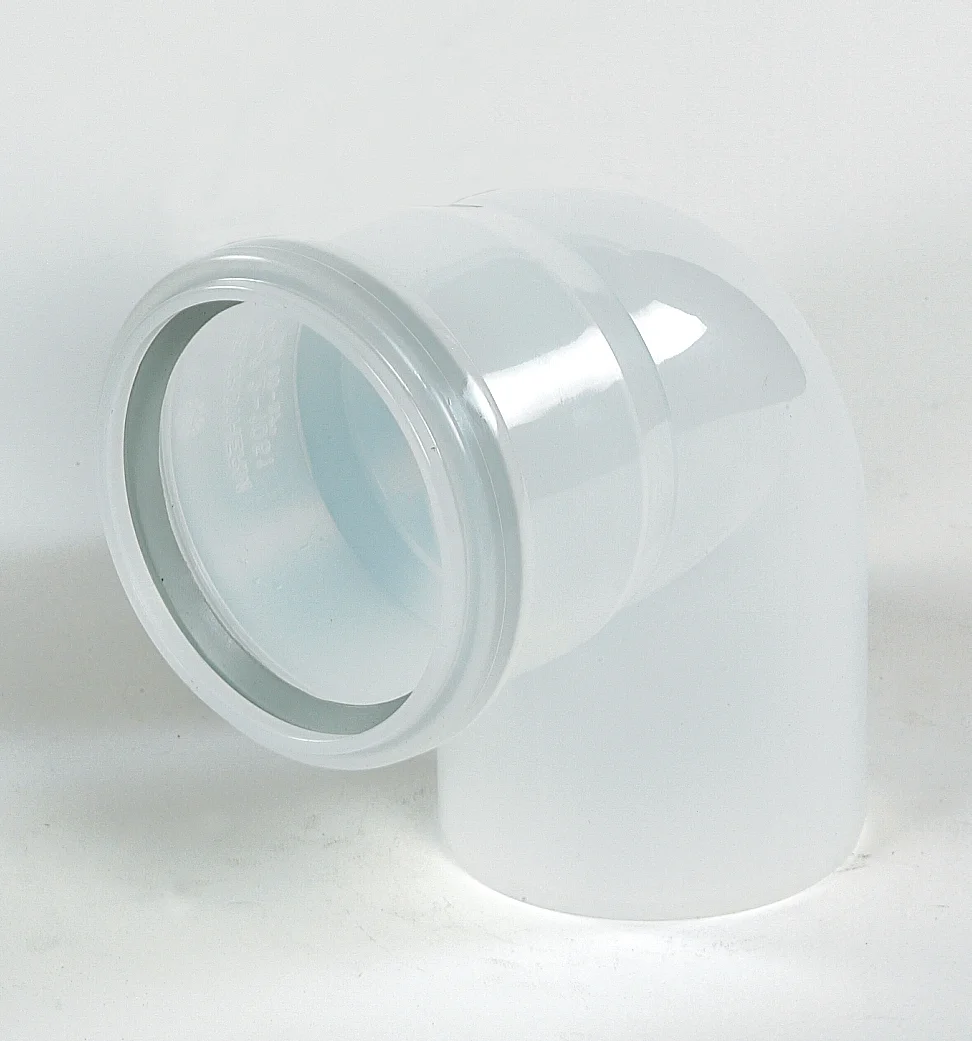Ubbink Enkelwandige rookgasbocht Ubbink Rolux HRtop 90° 80mmkunststof met lipring 0222955
