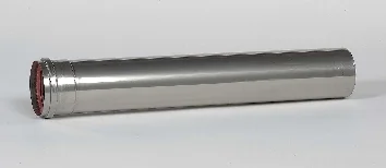 Ubbink Enkelwandige rookgasbuis Ubbink Rolux 4G Ø90x500mm inox met lipring 0701126