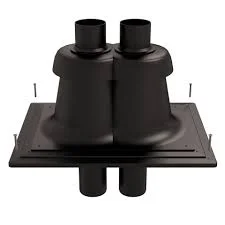 Ubbink Schoorsteenopstand met vlakke plaat 2x80mm ubbink 0716214
