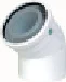 Ubbink Concentrische rookgasbocht Ubbink Rolux metaal kunststof 100/150mm 0120095