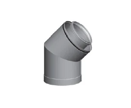 Ubbink Concentrische rookgasbocht Ubbink CLV galva kunststof 125/200mm 0120732
