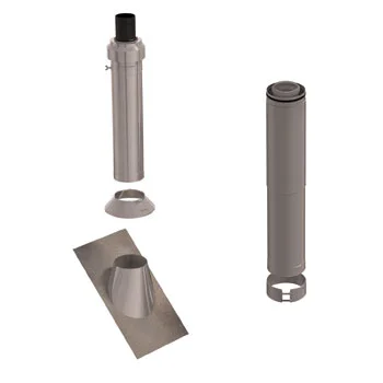 Ubbink Concentrisch CLV systeem Ubbink 110/160mm kunststof/inox 0121090