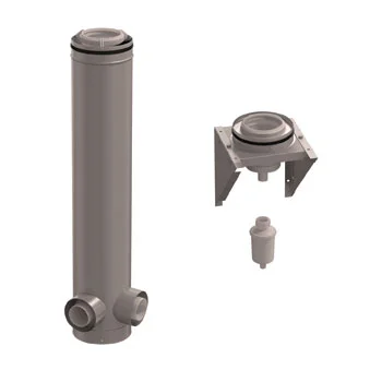 Ubbink Concentrisch CLV systeem Ubbink 160/250mm kunststof/inox 0121105