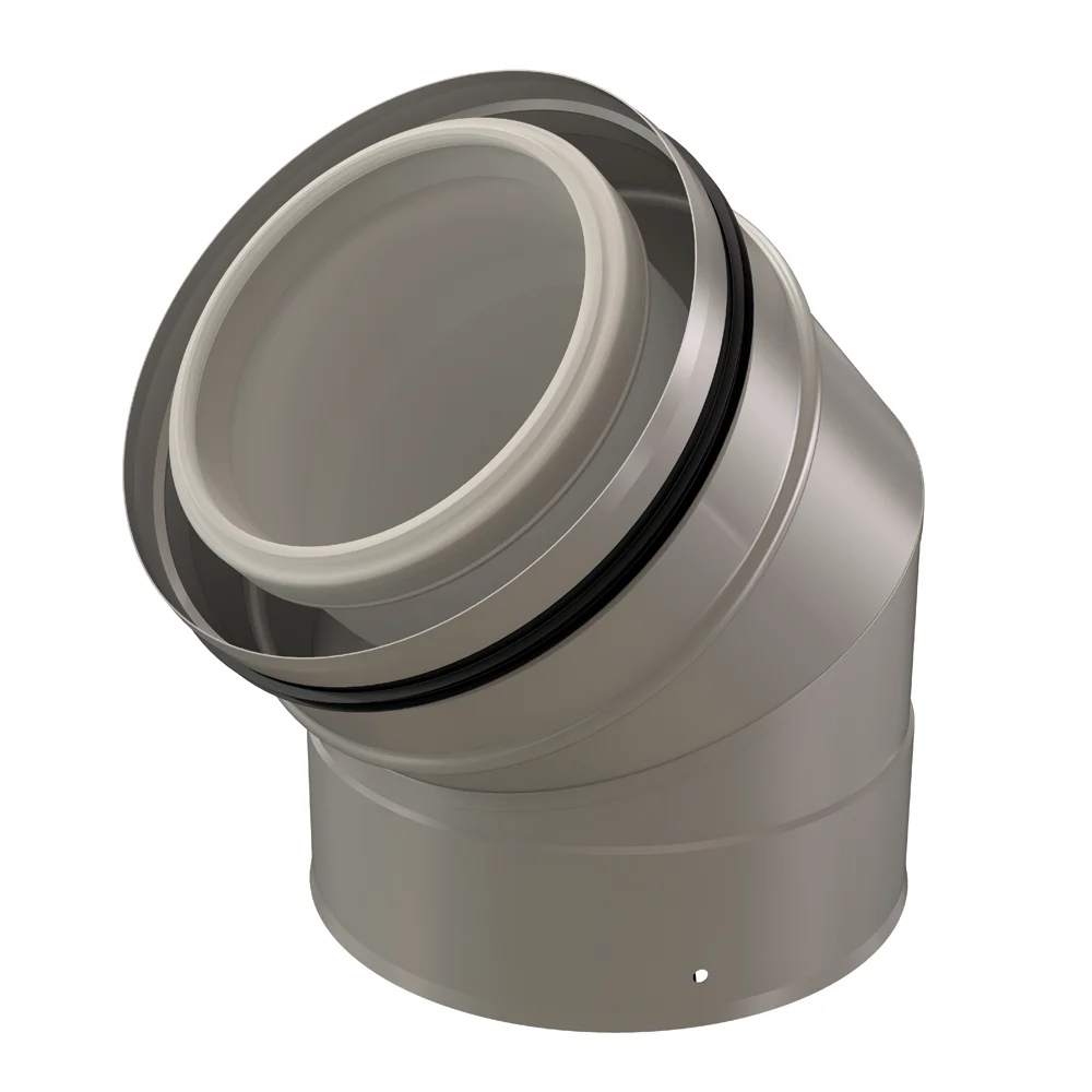 Ubbink Concentrische rookgasbocht Ubbink CLV inox kunststof 80/125mm 0121121