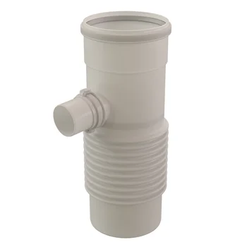 Ubbink Enkelwandig rookgas T-stuk Ubbink 200mm kunststof met lipring 0121136