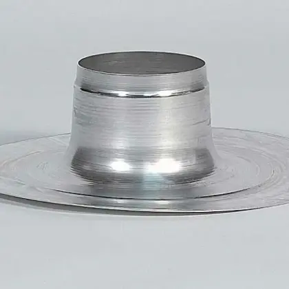 Ubbink Dakdoorvoerplaat Ubbink Ubigas/Ventub Ø100mm geschikt voor platdak aluminium rond 0146122