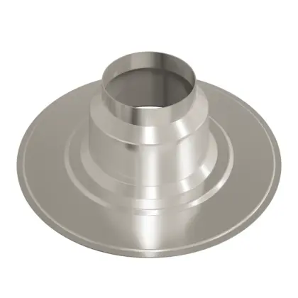 Ubbink Dakdoorvoerplaat Ubbink Ø135mm geschikt voor platdak aluminium rond 0146233