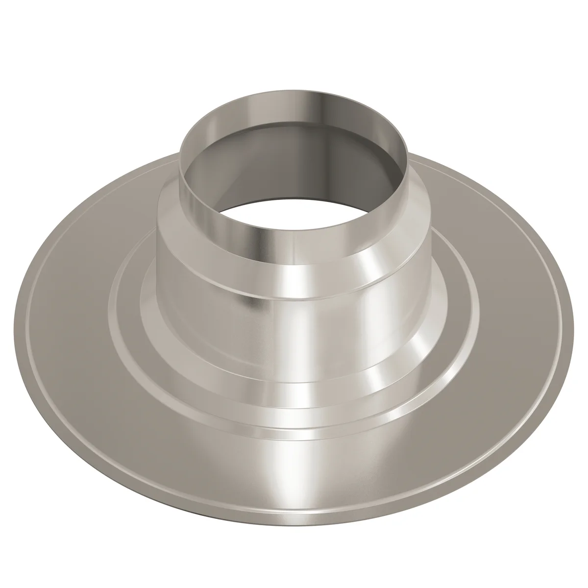 Ubbink Dakdoorvoerplaat Ubbink Ø135mm geschikt voor platdak aluminium rond 0146234
